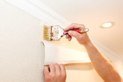 Pose de papier peint à Plougoumelen — revêtements muraux et toiles de verre
